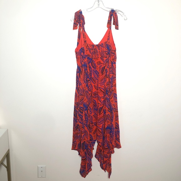 Alexis x Target Orange floral asymmetrical dress size M - Picture 8 of 11